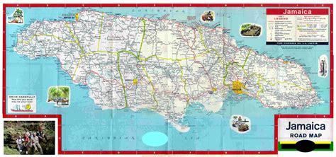 Jamaica Road Map • Mapsof.net