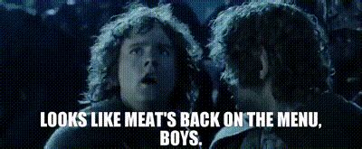 Looks Like Meat's Back On The Menu Boys Gif - img-Abigail