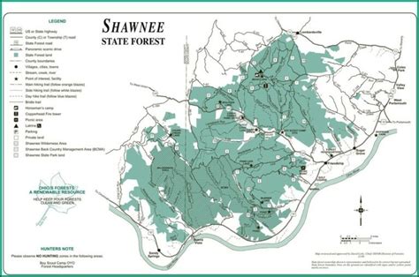 Shawnee National Forest Map For Hunting Map : Resume Examples