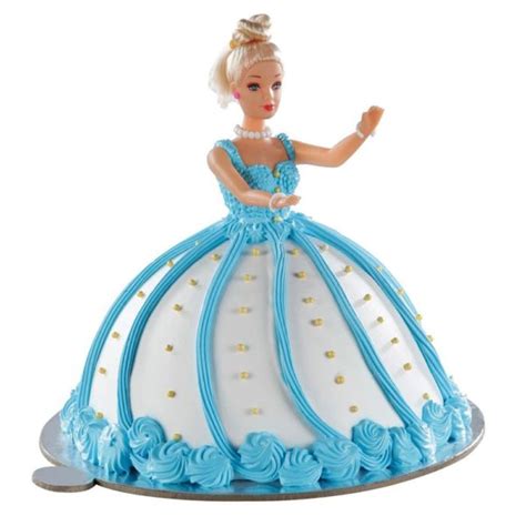 Blue Barbie Doll Cake 3 - Cake House Online