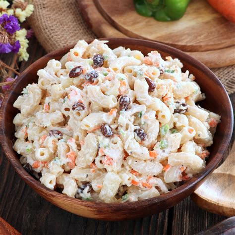 Easy Chicken Macaroni Salad - Foxy Folksy