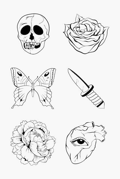 Top 80+ outline tattoo stencil designs - in.coedo.com.vn