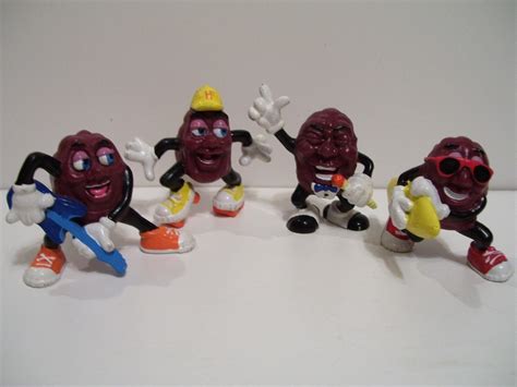 4 California Raisins Characters Musicians 1980's