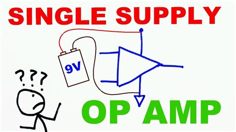 How to use op amps with a single rail power supply - YouTube