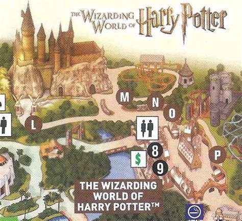 Universal Orlando Harry Potter Map