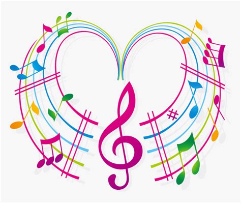 Colorful Musical Notes Clipart