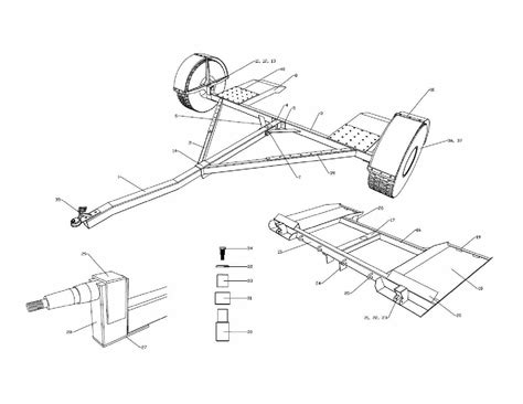 Car Tow Dolly Plans DIY Vehicle Carrier Auto Towing System - Plans ...