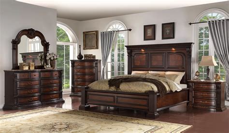 Carved Solid Wood Bedroom Furniture King Size And Queen Size Bed ...