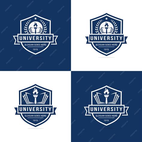 Premium Vector | Set of university logo template