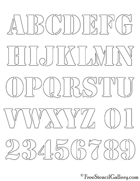 alphabet | Free Stencil Gallery