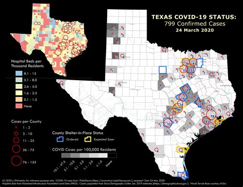 Texas COVID-19 Confirmed Cases - Tuesday, 24 March 2020 : r/CoronaVirusTX