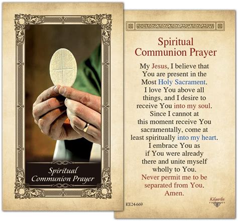 Spiritual Act of Communion - The Libertarian Catholic The Libertarian ...