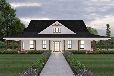 Exclusive Ranch Home Plan with Wrap-Around Porch - 149004AND ...