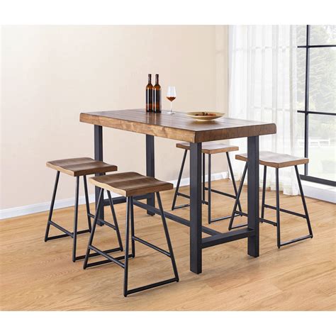 Steve Silver Landon Contemporary Counter Height Table and Stool Set ...