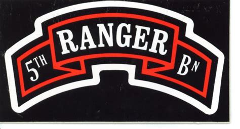 Ranger 5th Battalion Tab Decal | North Bay Listings