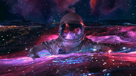 "Floating in Space (4k)" .... I recently AI upscaled the original 1080p ...