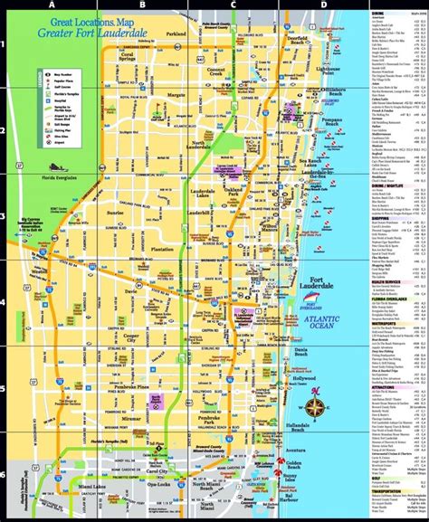 Fort Lauderdale tourist attractions map | Fort lauderdale map ...