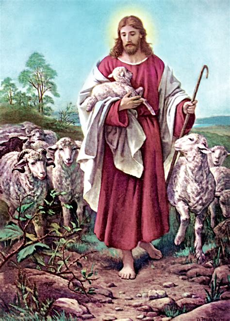 Good Shepherd Painting by Bernhard Plockhorst – Diocesan