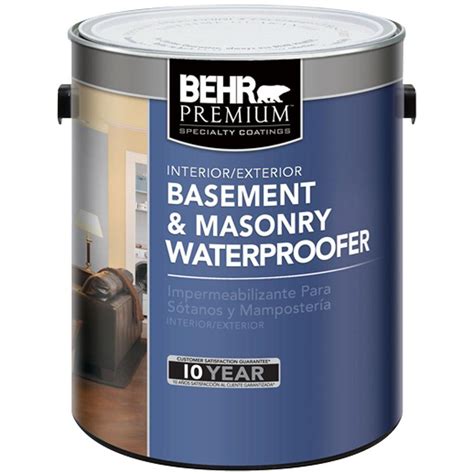 Basement Waterproofing Paint - BEHR Premium 5 gal. Basement and Masonry ...