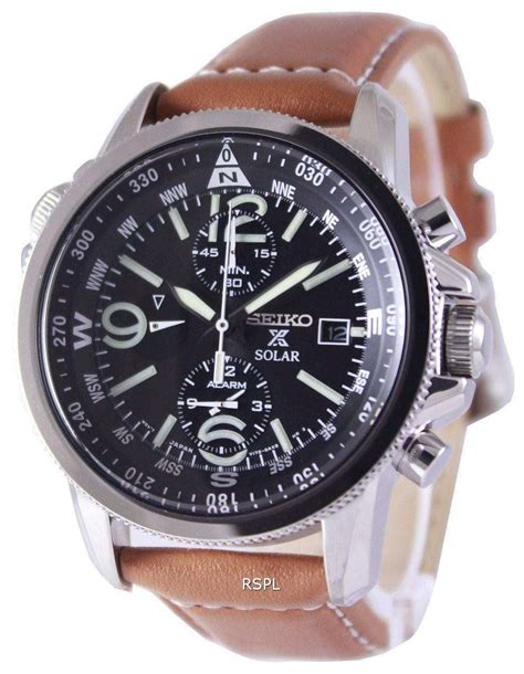 Seiko Solar Alarm Chronograph SSC081 SSC081P1 SSC081P Men's Watch ...