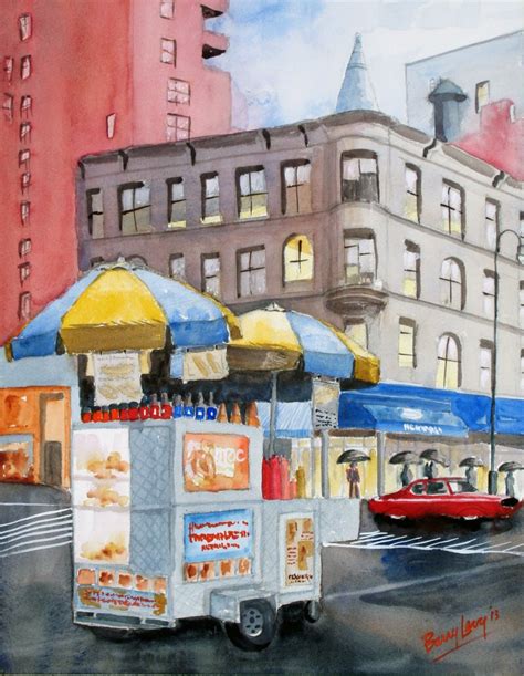 NYC Street Vendor New York street scene 13x19 fine art | Etsy | Nyc ...