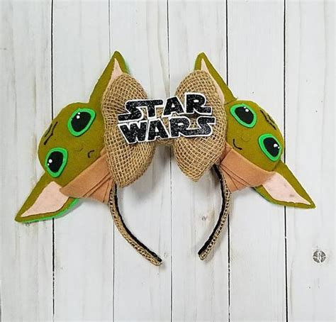 Star Wars Mouse Ears The Child Mouse Ears Baby Yoda Yoda | Etsy ...