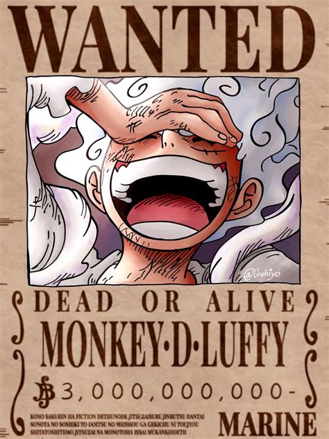 Luffy Latest Bounty Poster