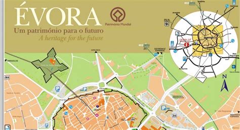 Map of Evora - portugal - Useful Information Evora