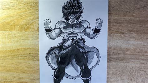 Drawing broly the Legendary super Saiyan [full body] pencil sketch ...