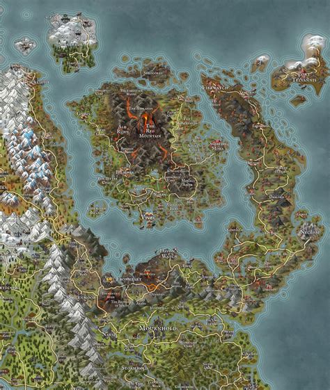 Updated Tamriel Map (my map of Tamriel updated with ESO Necrom) : r ...