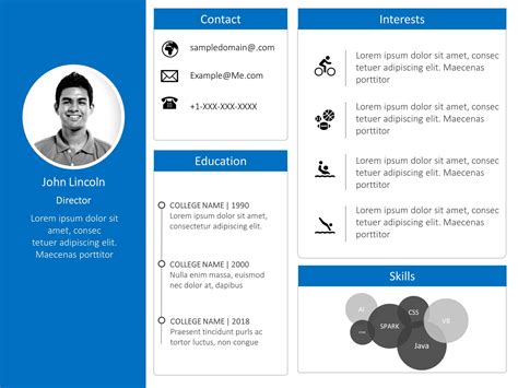 Free Professional Self Introduction Ppt Template - Printable Form ...