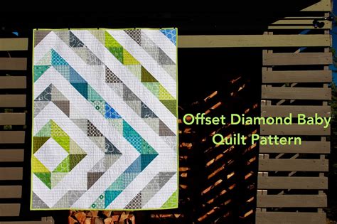 Offset Diamond Baby Quilt