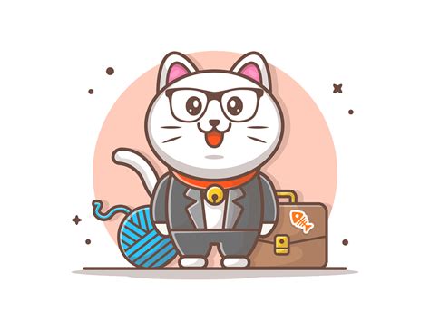 Business Cat 🐱💼 by catalyst on Dribbble