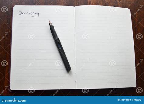 Dear diary stock image. Image of paper, privacy, handwritten - 42192109