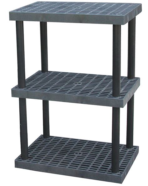 STRUCTURAL PLASTICS, 36 in x 24 in, 51 in Overall Ht, Plastic Shelving ...