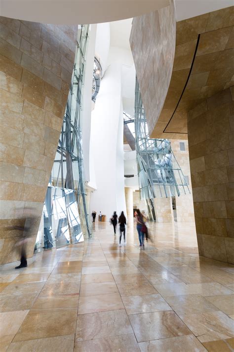 Interior of #Guggenheim museum in #Bilbao by Frank Gehry #soaring ...