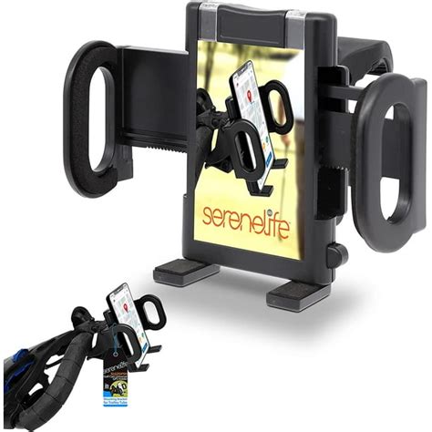 SereneLife Golf Cart Universal GPS Holder & Accessories Rotating Cell ...