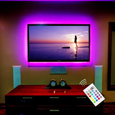 RGB LED TV Backlight USB Powered LED TV Strip Light 5050 Home Theater ...