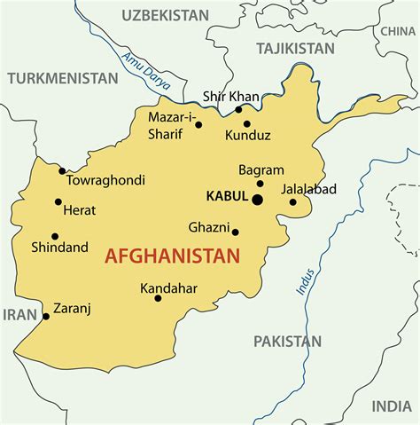 Map of Afghanistan - Guide of the World