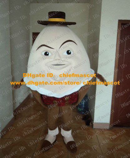 Vivid White Humpty Dumpty Egg Mascot Costume Mascotte Puss In Boots ...