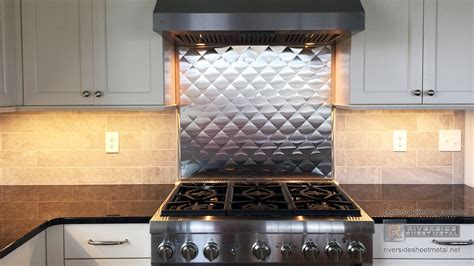 Kitchen Backsplash for Counter Tops. Copper, Stainless and Zinc