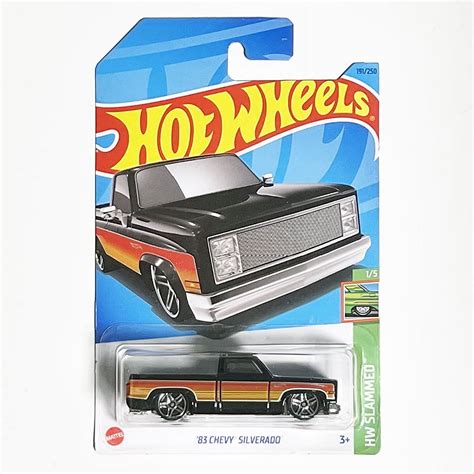 Hot Wheels 2023 83 Chevy Silverado (Black) HW Slammed - Walmart.com