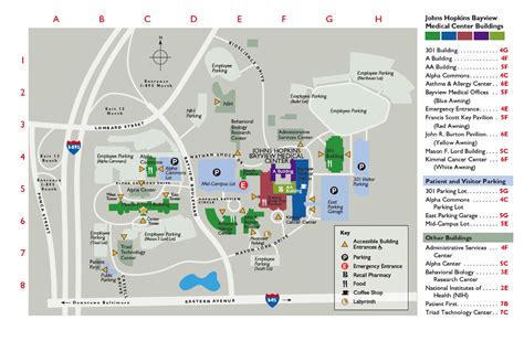 Johns Hopkins Bayview Campus Map - United States Map