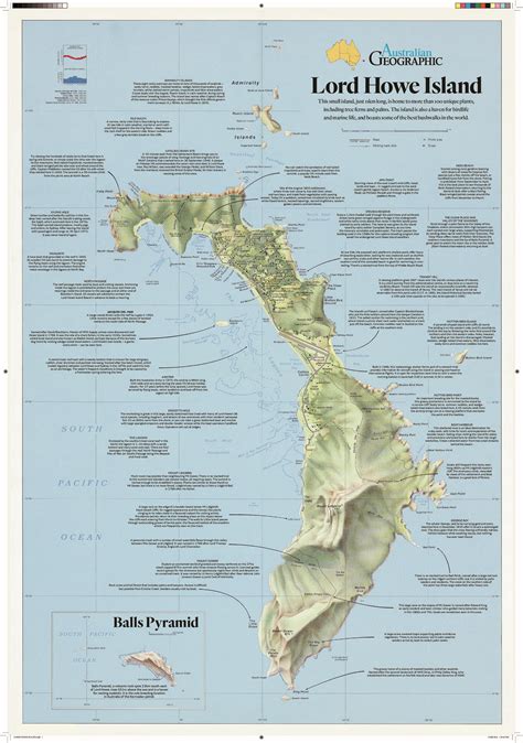 Lord Howe Island Map - Australian Geographic