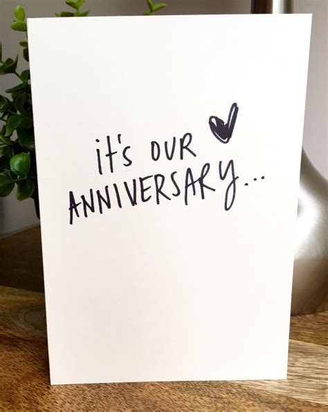 One Year Anniversary Card for husband Paper Anniversary Card