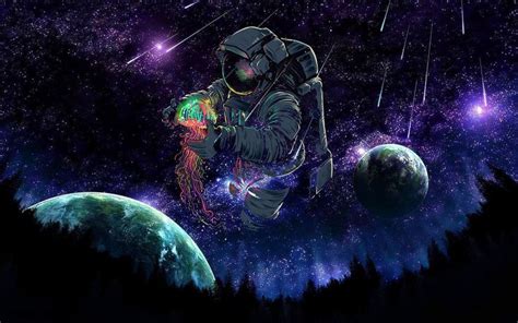 Spaceman [1920x1200] | Art wallpaper, Tapestry trippy, Man wallpaper