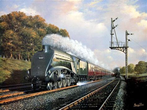 60007 Sir Nigel Gresley by Barry G.Price | Steam art, Steam railway ...