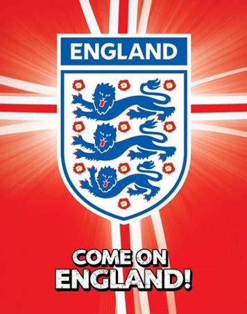 Come on England!, International Football Poster - Buy Online