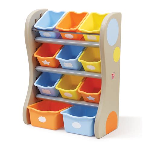 Step2 Storage Bin Organizer, Tropical Colors Bins - Walmart.com ...