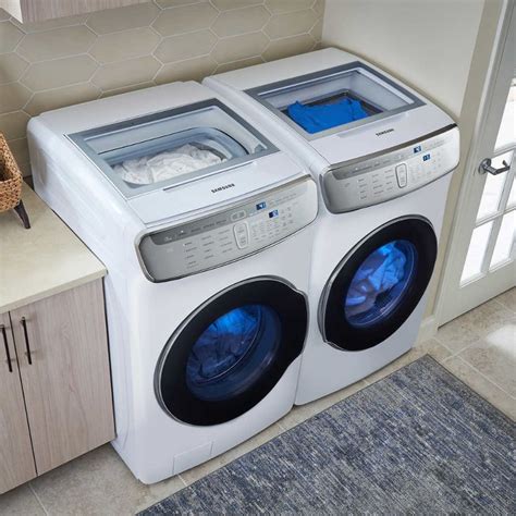 Samsung 6.0CuFt FlexWash Washer and 7.5CuFt ELECTRIC FlexDry Dryer with ...